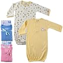 2-Pack Infant Gowns with Snap Fronts