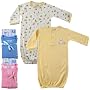 2-Pack Infant Gowns with Snap Fronts