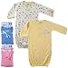 2-Pack Infant Gowns with Snap Fronts