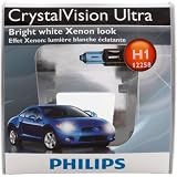Philips H1 CrystalVision Ultra Headlight Bulb, Pack of 2 by Philips
