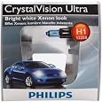 Philips H1 CrystalVision Ultra Headlight Bulb, Pack of 2