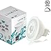 Luxrite MR16 LED Bulb GU5.3, 50W Equivalent, 12V, 5000K Bright White Dimmable, 550 Lumens, 7W LED Spotlight Bulb, 40 Degree, Energy Star & Damp Rated - Home, Landscape, and Track Lighting