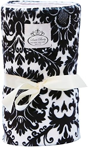LUXE BABY Stroller Blanket-Print Marraquesh, Black