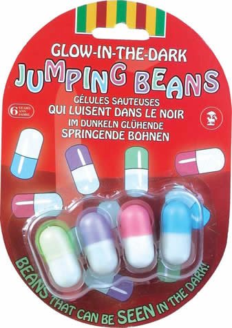Childrens Toyshop  Toys : Glow-In-The-Dark Jumping Beans