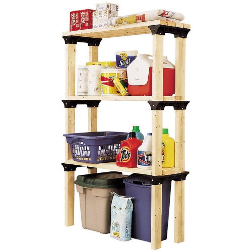 Hopkins 90124 2x4basics ShelfLinks Custom Storage System, Black 6