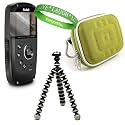 Kodak PlaySport (Zx5) HD Waterproof Pocket Video Camera (Black , Aqua , Red ) (2nd Generation) NEWEST MODEL Accessories Kit: ( Green ) Protective Camera Case + ( Black Grey ) Compatible ZX5 Kodak Tripod with Flexible Grip Legs + Compatible ZX5 Kodak PlaySport Screen Protector + Live * Laugh * Love VG Wrist Band!!!