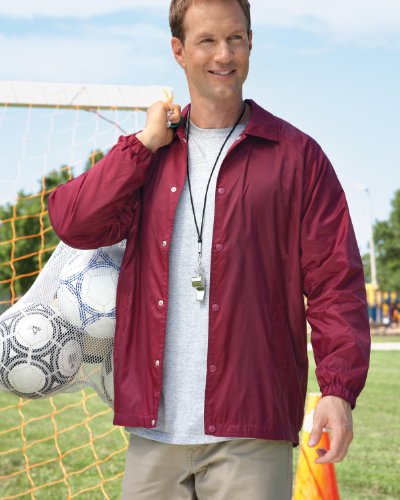 Harriton mens Nylon Staff Jacket. M775