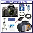 Sony Alpha A380 Digital SLR with 18-55mm Lens (DSLR-A380L) + Transcend 8GB SDHC Secure Digital Memory Card + Heavy Duty Pro Series Tripod + Willoughbys 55mm UV Protective Starter Kit
