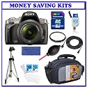 Sony Alpha A380 Digital SLR with 18-55mm Lens (DSLR-A380L) + Transcend 8GB SDHC Secure Digital Memory Card + Heavy Duty Pro Series Tripod + Willoughbys 55mm UV Protective Starter Kit