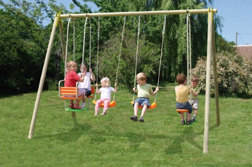 Imagen principal de Columpio Madera Y Metal Techwo