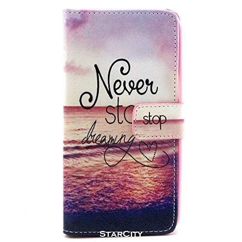 Galaxy Grand Prime Case, StarCity Â® Samsung Galaxy Grand Prime [SM-G530] Case, Wallet Flip Stand Cover Case with Credit / Business Card Holder [Back TPU Cover] For Samsung Galaxy Grand Prime (Wallet Series_Dreaming)