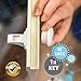Booboo Child/Baby Safety Cupboard Locks (4 Locks 1 Key) Baby Proof Your Cabinets & Drawers with The Invisible Magnetic Adhesive Lock, Extra Easy Install, No Tools Needed!