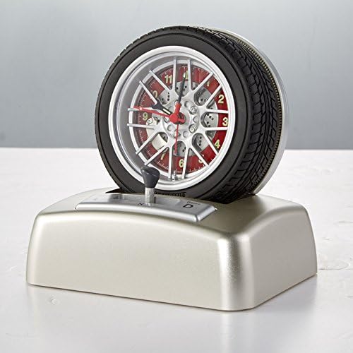 Creative rotate tires shape engine sound alarm clock,,