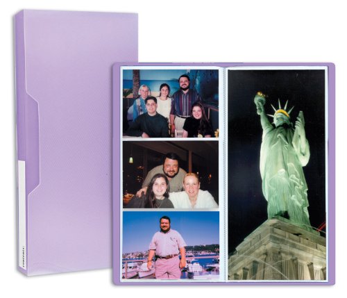 Pioneer Photo Albums CF-3 144-Pocket Poly Cover Space Saver Photo Album, Purple