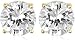 Yellow Gold Overlay Sterling Silver 8mm Round Cubic Zirconia Four-Prong Stud Earrings