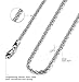 Jstyle Jewelry 4mm Mens Womens Stainless Steel Twist Chain Necklace Rope Link 3 Pcs a Set 18-36 Inch