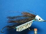 NEW FLIES Holographic & Glow in the Dark Tandem Hook Bass, Pike and Muskie Sinking Lazar Head Fly #61