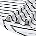 FUNOC® Women Summer Beach Dress Party Short Sleeve Stripe Blouse Mini Sundress, Small, BLK/WHT