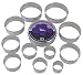 R & M Set of 11 Round Pastry Cutters Set, Assorted