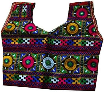 Samudrika Designer Embroidered Garba Lehenga Chaniya Choli Cotton Red Size 8 Years