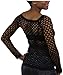 ToBeInStyle Women's Long Sleeve Fishnet Clubwear Top