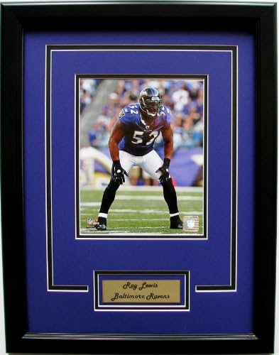 NFL Baltimore Ravens Ray Lewis Framed Portrait Photo with Nameplate
