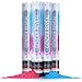 18 Inch Gender Reveal Confetti and Powder Poppers Bundle (2 Pink & 2 Blue)