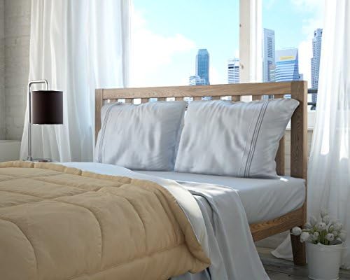 Setaluna Premier Soft & Silky 100% Satina Bed Sheet Set, RV-Short Queen, White
