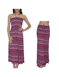 Summer Knee Length Cotton/Polyamide Elasticized   Waistline Crinkled Shirred Gathered Stretchy Halter  Dress