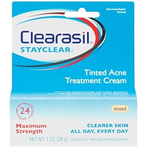 Clearasil Tinted Acne Treatment Cream, 1-Ounce Boxes (Pack of 3)