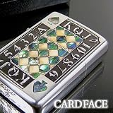 Zippo Armor 「トランプ」をモチーフにした貝貼り付けのCARD FACE ジッポ CRD-RCT