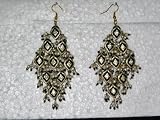 Christmas Gift 2 Womens Antique Golden Black Finish Silver Earrings Free Shipping 51MbMoGEacL. SL160 Christmas Gift 2 Womens Antique Golden Black Finish Silver Earrings Free Shipping