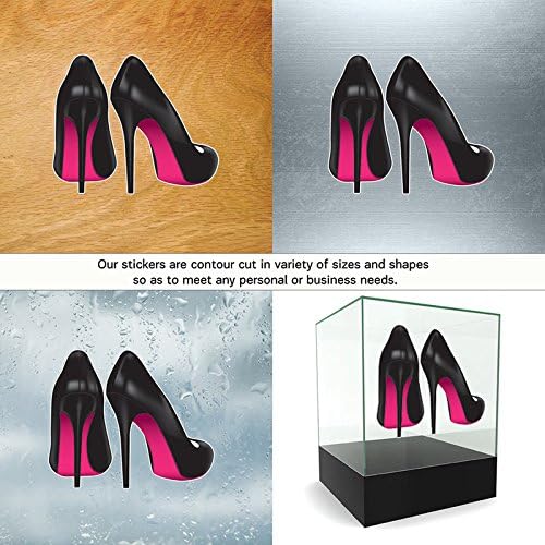 Decal High Heel Woman Shoe Car window jet ski (4 X 3,36 Inches) Fully Waterproof Printed vinyl sticker