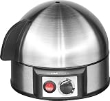 Clatronic 263 118 EK 3321 Eierkocher mit H&auml;rtegradeinstellung (7 Eier) 400 Watt inox