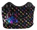 XOXO Black Multi Cirque Tweed Tote Bag