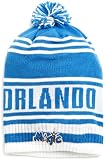 NBA Men's Classic Teams Pom Knit Hat - Kf09Z, Orlando Magic, One Size(Blue/White) , Orlando Magic , Blue/White