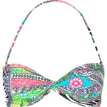 FULL TILT Mixed Media Bikini Top bikini