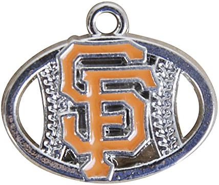 NewBurn San Francisco Giants Charm Necklace Enameled Pendant - Silver NoSize
