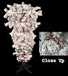 5.5' Pre-Lit Flocked Upside Down Artificial Christmas Tree - Clear Dura Lights