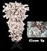 5.5' Pre-Lit Flocked Upside Down Artificial Christmas Tree - Clear Dura Lights