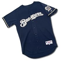 Milwaukee Brewers Authentic Majestic Alternate Baseball Jersey