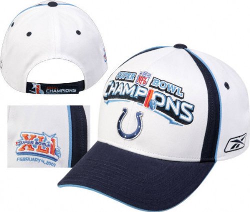 Buy Indianapolis Colts Super Bowl XLI Champions Official Locker Room Hat by Reebok