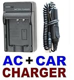 Travel Charger Set (AC Wall + Car Adapter) for Kodak EasyShare M380 / V1003 ....