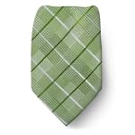 Men's - Green - Silver - Silk Woven Extra Long Necktie $19.95