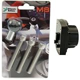 Buybits Motorcycle Handlebar Top Clamp M8 Mount & Ultimate Addons 3 Prong Adaptor