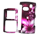 Pink Flower Snap on Hard Skin Faceplate Phone Shield Cover Case for SAMSUNG ....