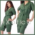 Womens cotton pajama shorts set