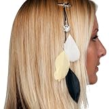 Pittsburgh Penguins Team Color Feather Hair Clip
