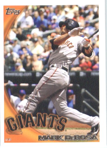 2010 Topps Update Baseball Card #US-195 Mark DeRosa - San Francisco Giants / MLB Trading Card in Screwdown Case