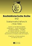 Staatsanwaltschaftsrecht (1934-1982) : Quellen zu den Reformprojekten (Organisation - Innerer Dienstbetrieb - Ermittlungsverfahren - Verhältnis der Staatsanwaltschaft zur Polizei) und zur Anordnung üb